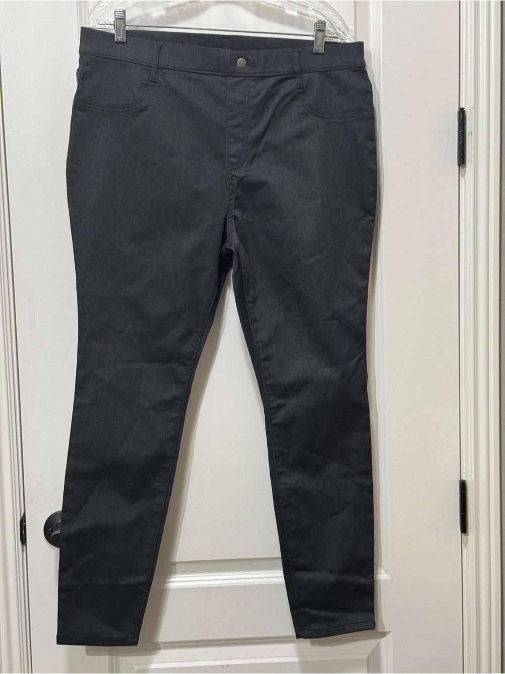 Time and Tru Black Stretch Slim Chinos Size 16/18 XL, W 18”, R 13, IS 28”